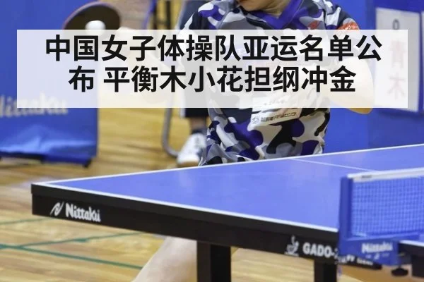 中国女子体操队亚运名单公布 平衡木小花担纲冲金